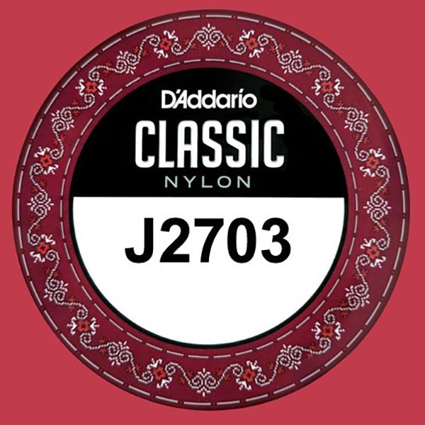 D'Addario J2703 Student Nylon Classical Guitar Single String, Normal Tension, G 3rd String